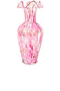 view 1 of 3 FLORERO BLUSH PETAL GLASS VASE TALL in 