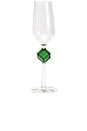 view 1 of 3 COPA DE CHAMPAGNE FLORENCE JEWELED CHAMPAGNE in Green