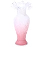 view 1 of 3 Peony Frost Ruffled Vase in 