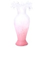 view 2 of 3 Peony Frost Ruffled Vase in 