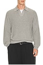 view 1 of 4 Hope Rib Knit Polo 60060 in Grey Melange