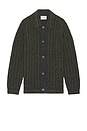 view 1 of 4 Darren Polo Cardigan in Medium Grey Melange