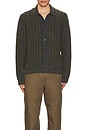 view 4 of 4 Darren Polo Cardigan in Medium Grey Melange
