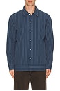 view 1 of 4 Reed Stripe Overshirt Shacket in Blue Stripe