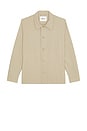 view 1 of 4 Zander Overshirt in White Pepper
