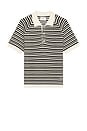 view 1 of 4 POLO DE MANGA CURTA in Black Stripe