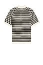 view 2 of 4 POLO DE MANGA CURTA in Black Stripe