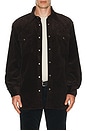 view 3 of 4 Ricky Cord Shirt in Demitasse