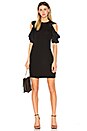 view 1 of 3 Open Shoulder Shift Dress in Black