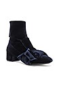 view 2 of 5 BOTTINES KNOT in Velluto Oceano