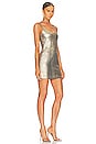 view 2 of 3 Angeline Dress in Painted Gold
