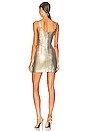 view 3 of 3 Angeline Dress in Painted Gold