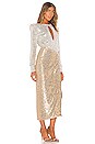 view 2 of 4 Lena Sequin Maxi Dress in Silver & Gold