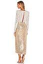 view 3 of 4 Lena Sequin Maxi Dress in Silver & Gold