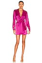 view 1 of 3 Delilah Wrap Dress in Magenta