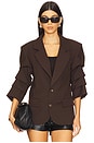 view 2 of 5 Roma Blazer in Chocolate