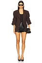 view 5 of 5 Roma Blazer in Chocolate