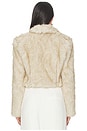view 3 of 4 UMA フェイクファージャケット in Ivory