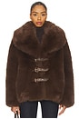 view 2 of 5 BLOUSON IMITATION FOURRURE OSLO in Brown