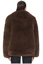 view 4 of 5 BLOUSON IMITATION FOURRURE OSLO in Brown