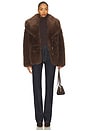 view 5 of 5 BLOUSON IMITATION FOURRURE OSLO in Brown
