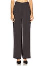 view 1 of 6 Harlow Pant in Gray & White Stripe