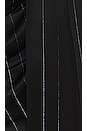 view 5 of 5 Viola Mini Skirt in Black & Silver Stripes