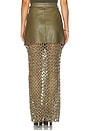 view 4 of 6 Kallan Leather Skirt in Army