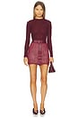 view 5 of 6 Kaiden Skirt in Bordeaux