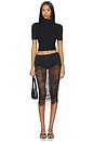 view 5 of 6 Stella Midi Skirt in Black