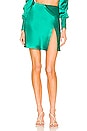 view 1 of 4 Karmen Slit Skirt in Emerald