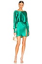 view 4 of 4 Karmen Slit Skirt in Emerald
