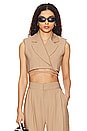 view 1 of 4 Hailey Crop Top in Camel