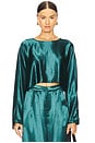 view 1 of 4 Emilia Crop Top in Emerald