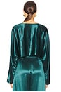 view 3 of 4 Emilia Crop Top in Emerald
