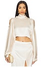 view 1 of 4 Melanie Crop Top in Champagne