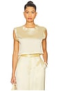 view 1 of 4 Mel Crop Top in Pastel Yellow