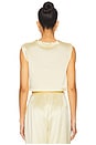 view 3 of 4 Mel Crop Top in Pastel Yellow