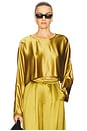view 1 of 4 TOP CROPPED COM BAINHA CLEAN EMMY in Ochre
