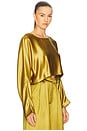 view 2 of 4 TOP CROPPED COM BAINHA CLEAN EMMY in Ochre