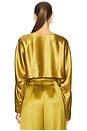 view 3 of 4 TOP CROPPED COM BAINHA CLEAN EMMY in Ochre