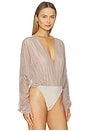 view 3 of 5 Pia Bodysuit in Taupe