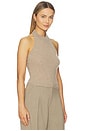 view 2 of 4 Tulsa Cashmere Halter in Taupe