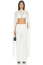 view 1 of 3 Chiara Silk Bra & Top Set in Ivory
