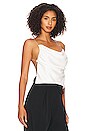 view 3 of 5 Camm Crop Omegan Cami in White
