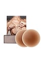 view 1 of 2 No-show Reusable Round Nipple Covers 3 Inch in No. 7 Bronze