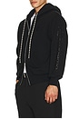 view 4 of 6 Alien-O Zip Through Hoodie in Black