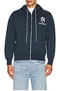view 3 of 4 Nyp Zip Through Hoodie in Navy