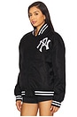 view 3 of 5 Nyp Nylon Varsity Jacket in Black