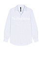 view 1 of 5 No Problemo Long Sleeve Stripe Shirt in Blue